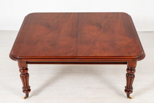 fig 1. William IV Mahogany 2 Leaf Extending Dining Table