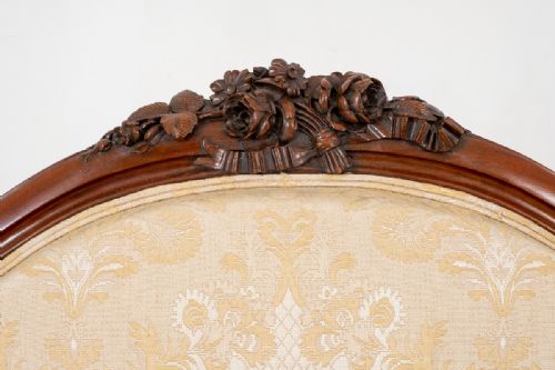 fig 1. Victorian Mahogany Carved Settee