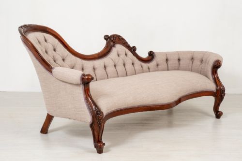 Victorian Mahogany Shaped Settee