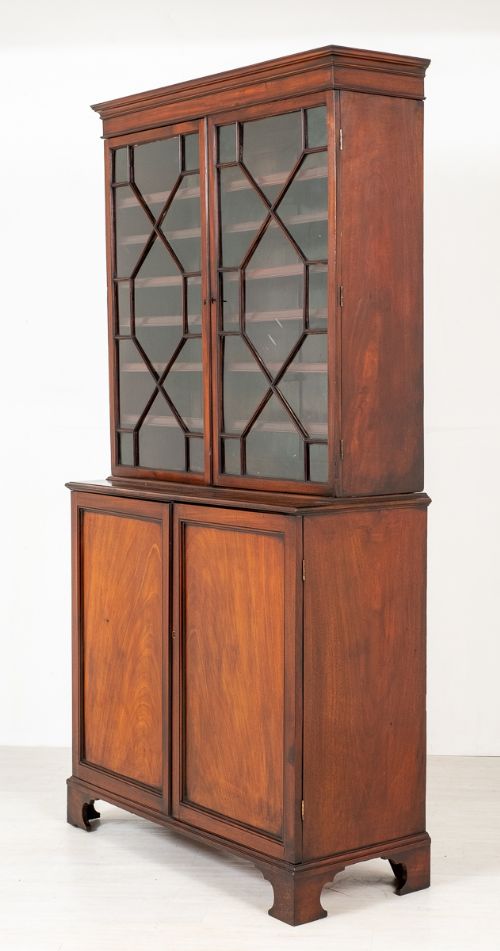 Georgian Mahogany Library Bookcase