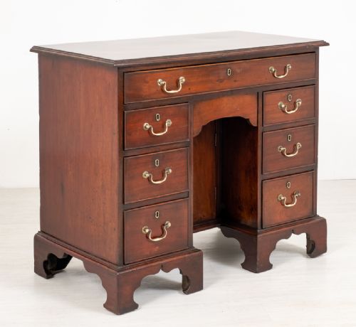George II Mahogany Kneehole Desk.