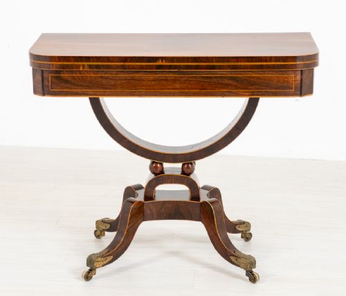 Regency Rosewood Card Table