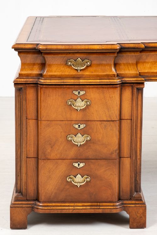 fig 1. Stunning Walnut Desk with Georgian Influences