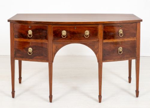 Regency Style Mahogany Bow Sideboard