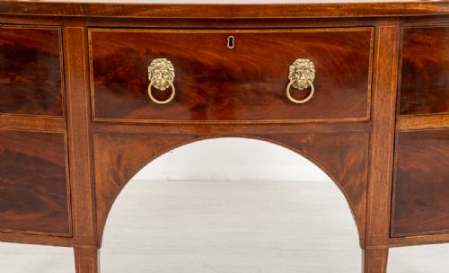fig 1. Regency Style Mahogany Bow Sideboard