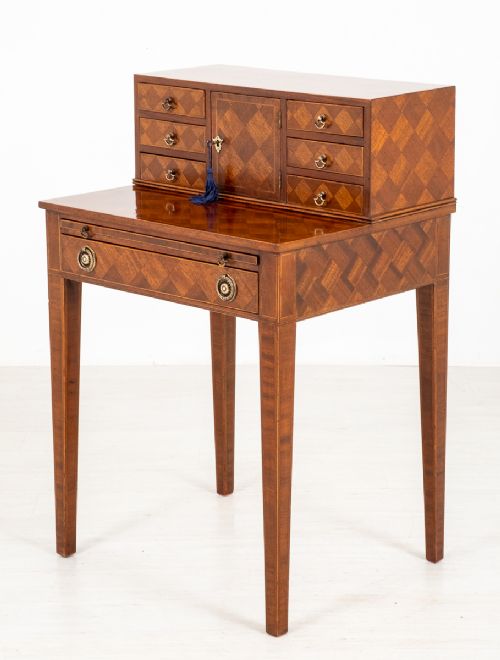 Pretty Parquetry Ladies Writing Table