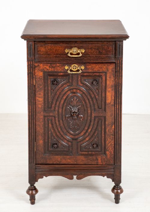 A Good Quality Carved Walnut Cabinet