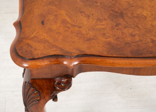 WALNUT QUEEN ANNE STYLE OCCASIONAL TABLE - ADDITIONAL PHOTO 2