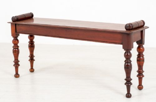 Victorian Mahogany Window Seat