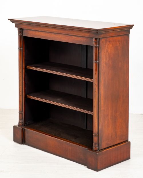Mahogany Open Bookcase
