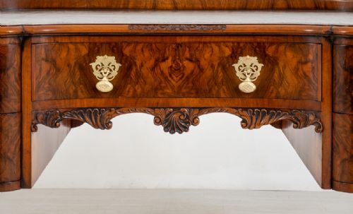 fig 1. Superb Walnut Queen Anne Style Writing Table