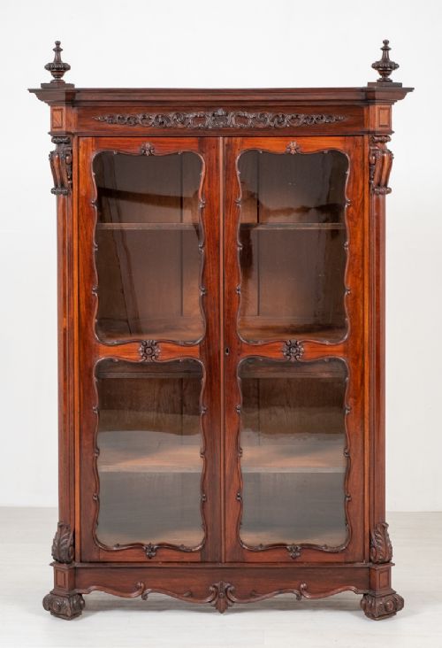 French Mahogany Display Cabinet