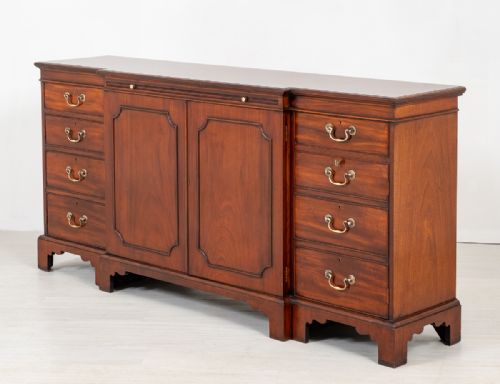 Georgian Style Mahogany Breakfront Sideboard