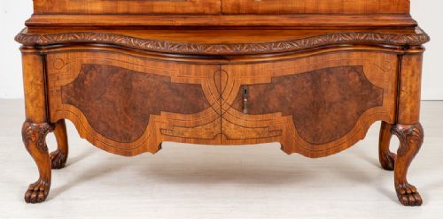 fig 1. Stunning Walnut Display Cabinet.