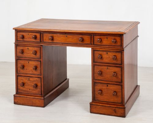 Mahogany Victorian Pedestal Desk