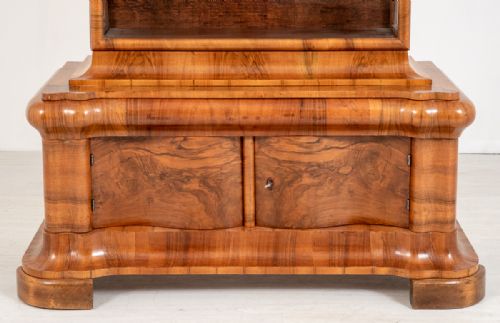fig 1. Stunning Walnut Art Deco Display Cabinet