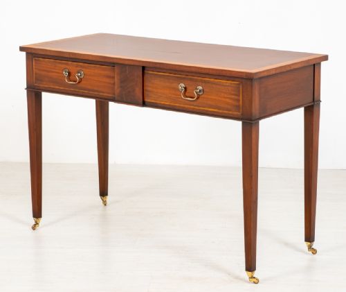 Georgian Style 2 Drawer Mahogany Side Table