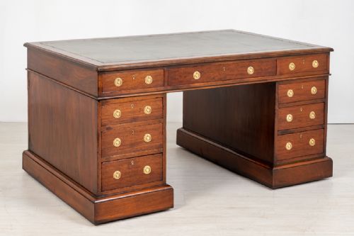 Victorian Mahogany Partners Desk.