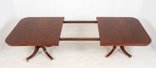 fig 1. Mahogany Regency Style 2 Pedestal Dining Table