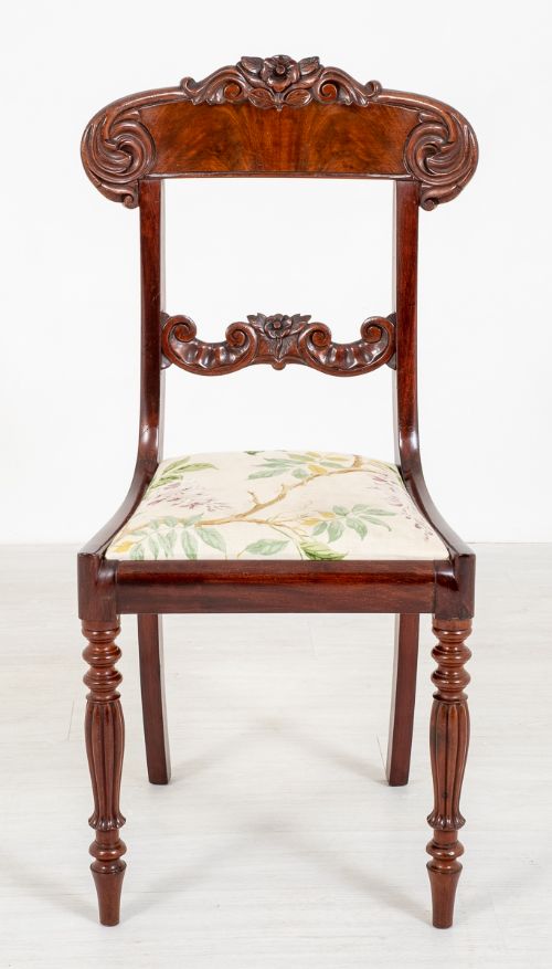 fig 1. Set of 8 Mahogany William IV Dining Chairs