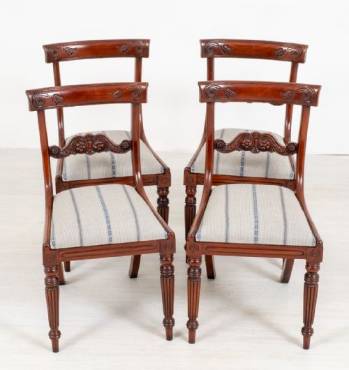 Set of 4 William IV Style Mahogany Chairs