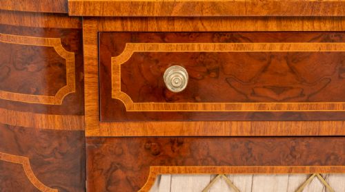 fig 1. Superb Regency Style Burr Walnut Side cabinet