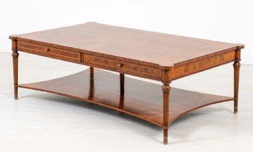Large Impressive Burr Walnut Coffee Table