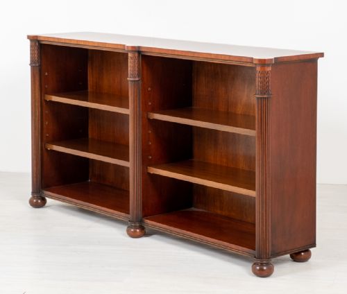Regency Style Mahogany Double Bookcase
