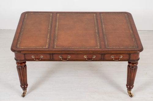 fig 1.  William IV Style Mahogany Writing Table
