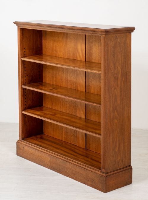 Victorian Walnut Open Bookcase
