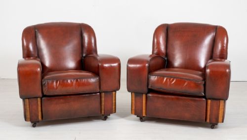 Good Pair of Art Deco Club Chairs
