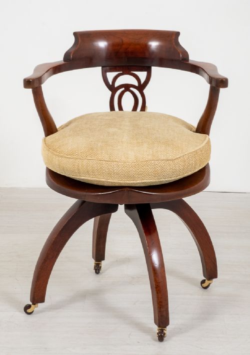Victorian Mahogany Swivel Office Chair