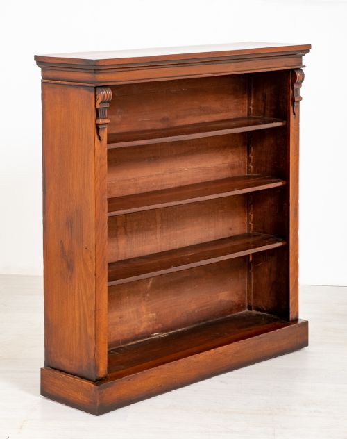 Victorian Mahogany Open Bookcase