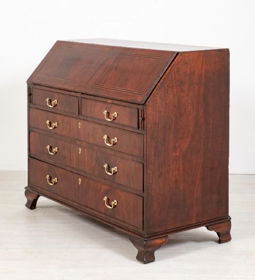 Unusually Large Georgian Mahogany Bureau