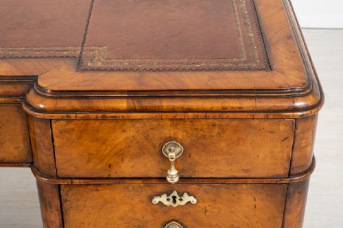 fig 1. Stunning Walnut Queen Anne Style Desk