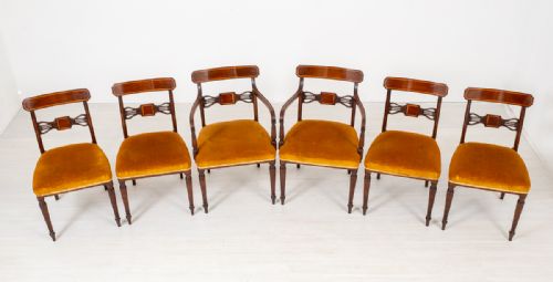 Set of 6 Sheraton Revival Dining Chairs
