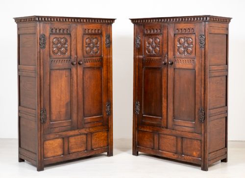 Good Pair of Oak Wardrobes.