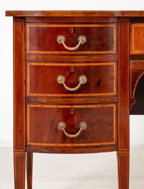 fig 1. Sheraton Revival Mahogany Writing Desk