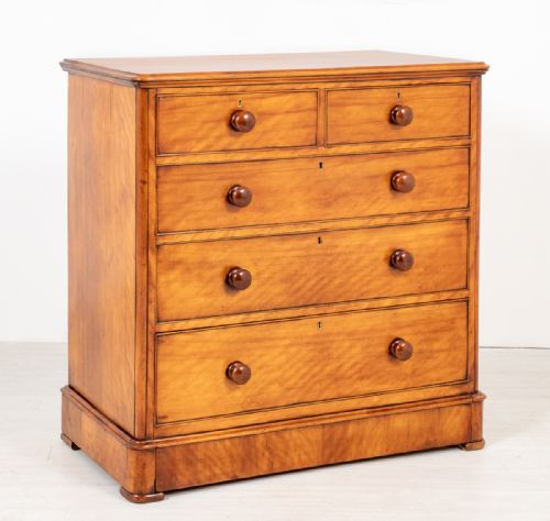 Victorian Satin Birch Chest of Drawers