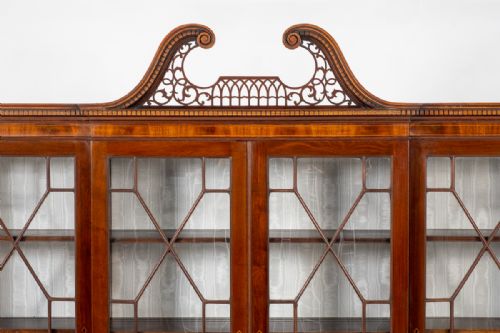 fig 1. Georgian Style Mahogany Breakfront Bookcase