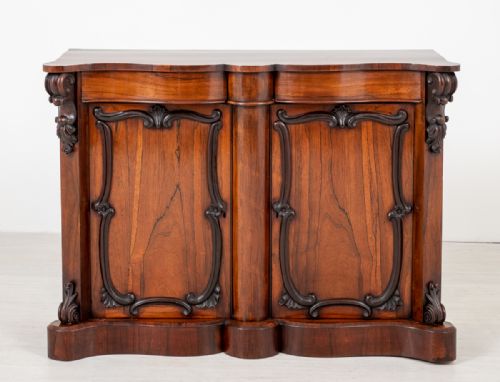 GOOD VICTORIAN ROSEWOOD SIDE CABINET - ADDITIONAL PHOTO 1