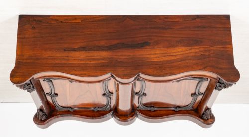 GOOD VICTORIAN ROSEWOOD SIDE CABINET - ADDITIONAL PHOTO 7