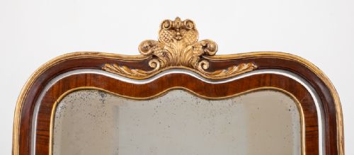 fig 1. Quality Queen Anne Style Walnut Dressing Table and Mirror