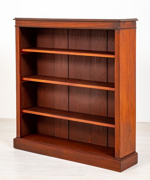 Victorian Mahogany Open Bookcase