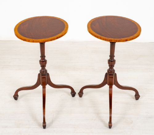 Pair of Mahogany Regency Style Wine Tables