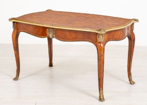 French Louis Xvi Style Walnut Coffee Table