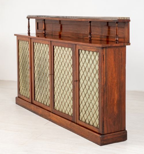 Excellent Quality Regency 4 Door Rosewood Chiffonier
