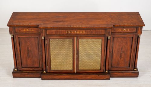 fig 1. Wonderful Rosewood breakfront Side Cabinet