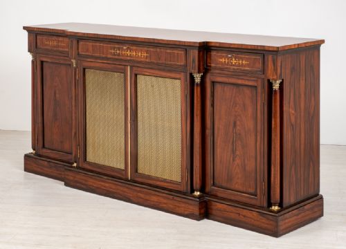 Wonderful Rosewood Breakfront Side Cabinet
