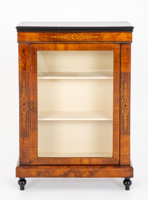 Pretty Victorian Walnut Pier Cabinet